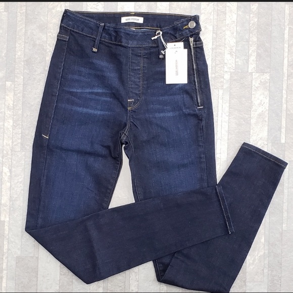 NWT GOOD AMERICAN SIDE ZIP HIGH RISE SKINNY JEANS - Picture 6 of 8